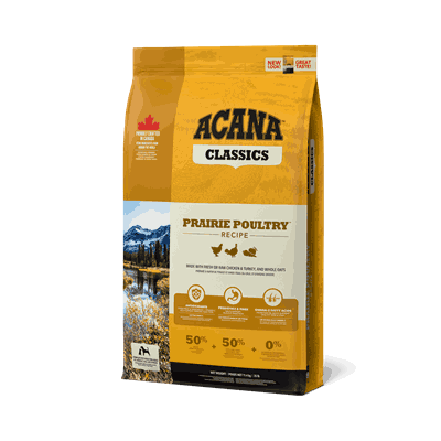 1031 ACANA Classics Prairie Poultry Recipe Front Left 11.4kg Canada EMEA APAC.png