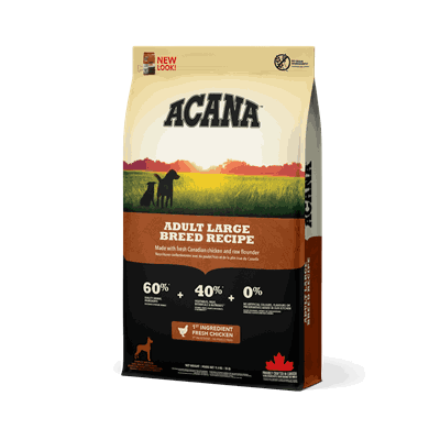 1039 ACANA Dog Adult Large Breed Recipe Front Left 11.4kg EMEA APAC Canada English.png
