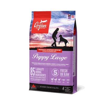 1002 ORIJEN Puppy Large Front Left 11.4kg Canada EMEA APAC.png