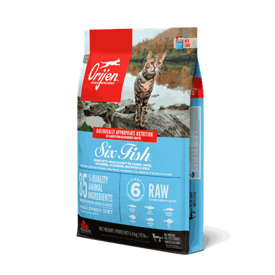 1011 ORIJEN Six Fish Cat Front Left 5.4kg Canada EMEA APAC.png