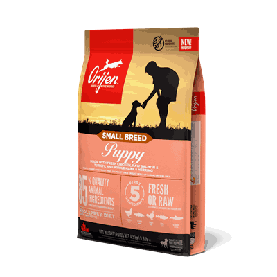 1075 ORIJEN Small Breed Puppy Front Left 4.5kg EMEA APAC_1.png