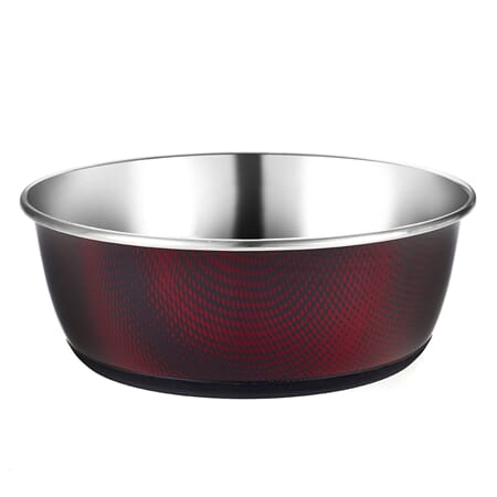 Lux Red Cubic printed dish