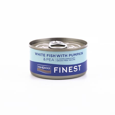 F4D Wet White Fish With Pumpkin & Pea 85g